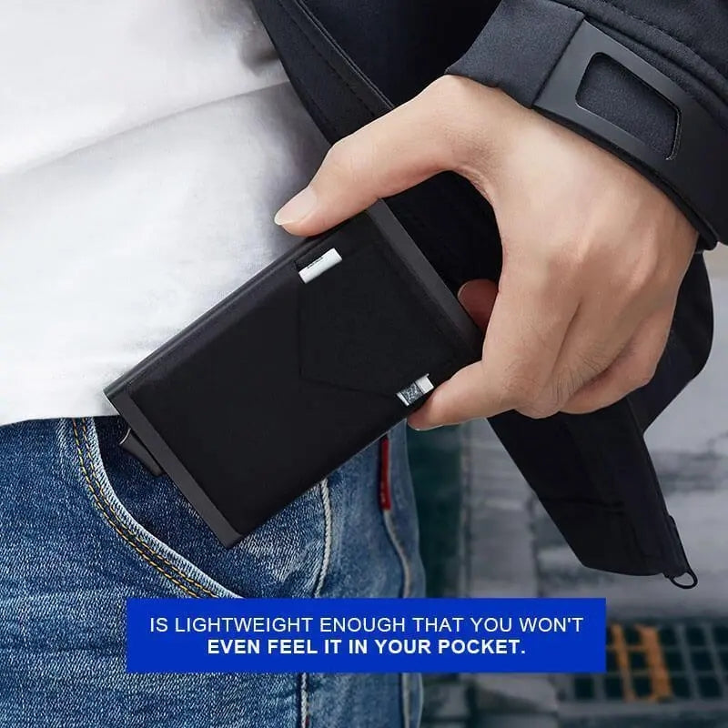 Smart Minimalist Metal Thin Pop-upable Wallet