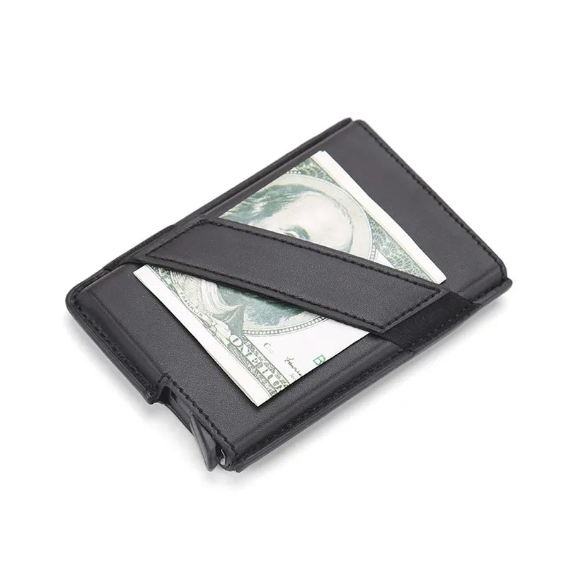 Smart Minimalist Metal Thin Pop-upable Wallet