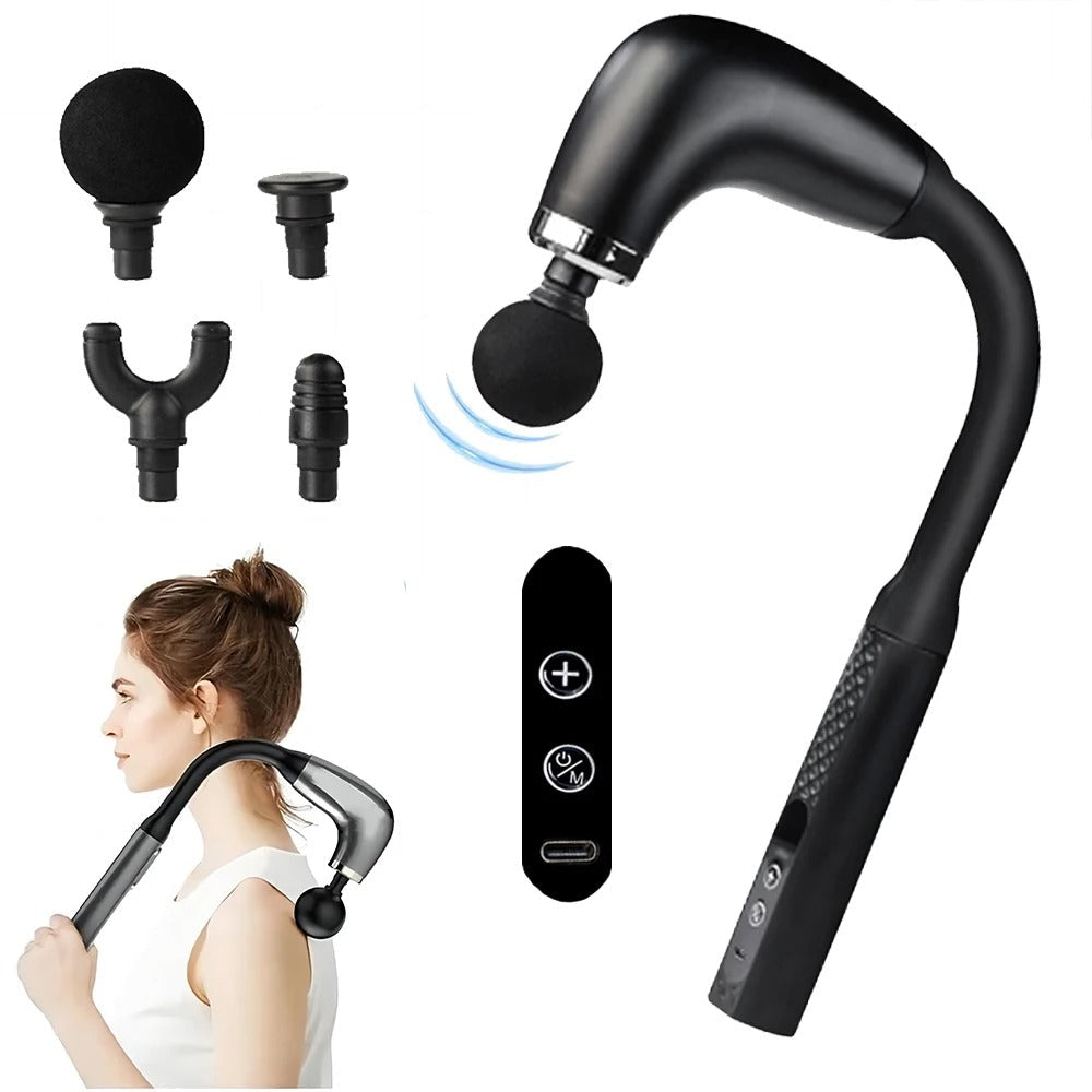 Fascia Gun with Extended Handle Pro Advantage Percussion Massager Gun