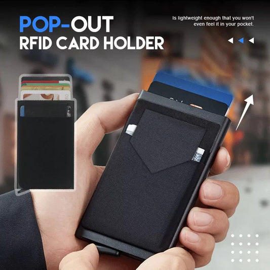 Smart Minimalist Metal Thin Pop-upable Wallet