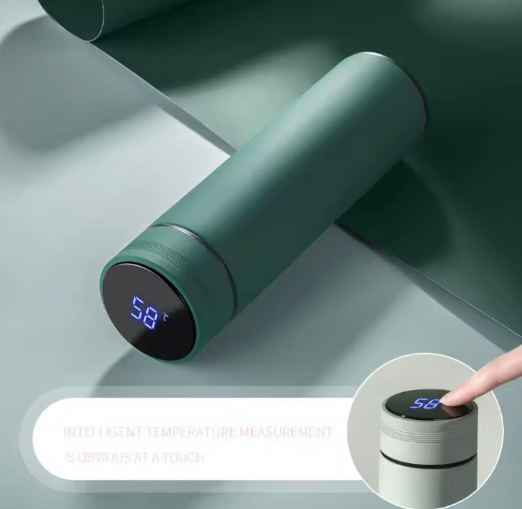 500ML LED Temperature Display Bottle, Stainless Steel Intellective Thermos with Double Bottom