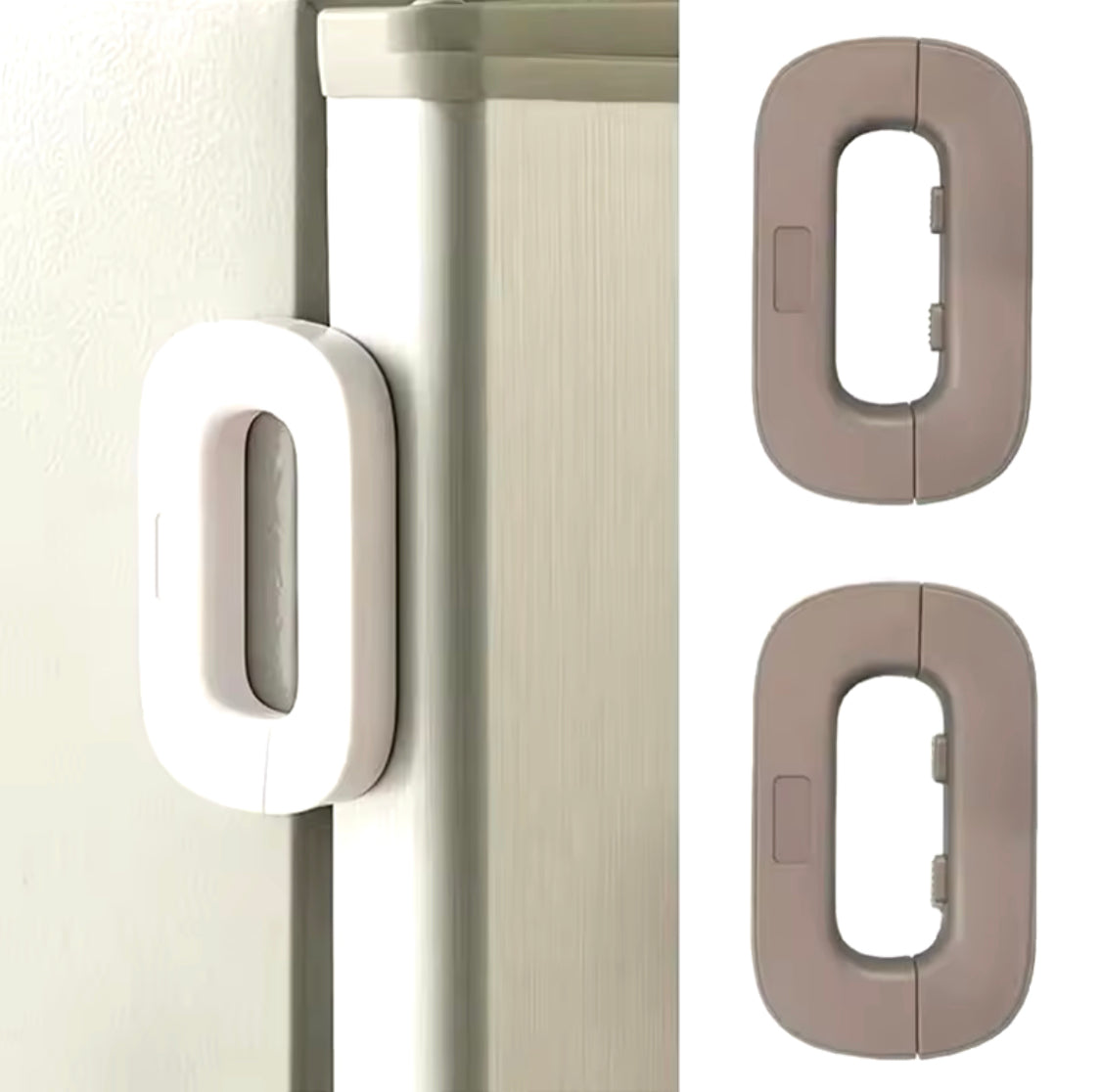 (Two)Multifunctional Fridge Door Drawer Lock, Household Refrigerator Lock, Baby Security Cabinet Lock