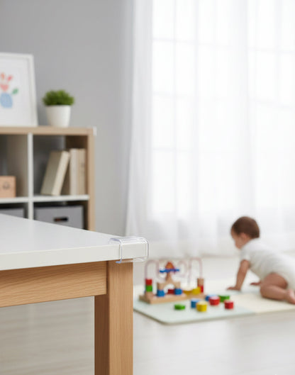 Set of 4 Baby Silicone Table Corner Protector, Furniture Edge Corner Protector