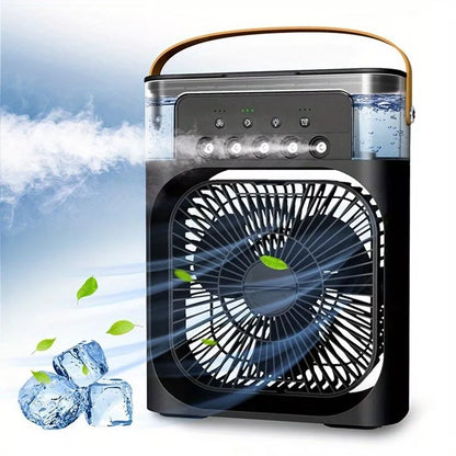 3 In 1 Portable Fan Air Conditioner, Desktop Electric Fan Air Cooler, USB Air Cooler Fan, Mini Air Freshener Cooling Fan