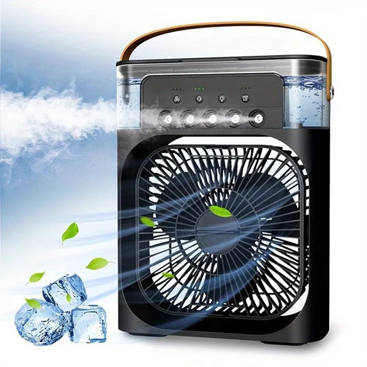 3 In 1 Portable Fan Air Conditioner, Desktop Electric Fan Air Cooler, USB Air Cooler Fan, Mini Air Freshener Cooling Fan