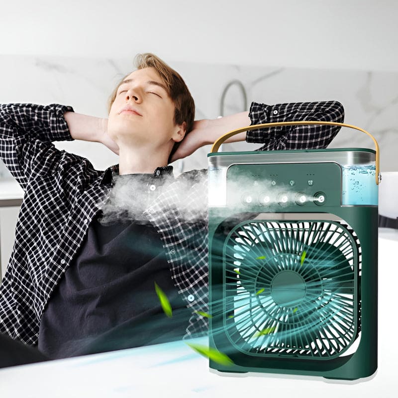 3 In 1 Portable Fan Air Conditioner, Desktop Electric Fan Air Cooler, USB Air Cooler Fan, Mini Air Freshener Cooling Fan