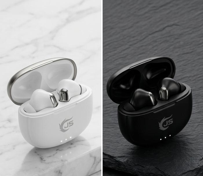 (JS)Premium Wireless Earbuds – Crystal Clear Sound &amp; Long Battery Life Experience powerful sound with these premium wireless earbuds