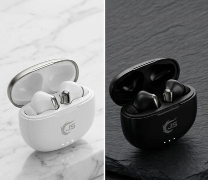 (JS)Premium Wireless Earbuds – Crystal Clear Sound &amp; Long Battery Life Experience powerful sound with these premium wireless earbuds