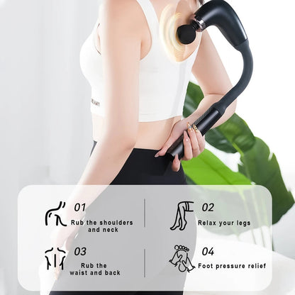 Fascia Gun with Extended Handle Pro Advantage Percussion Massager Gun