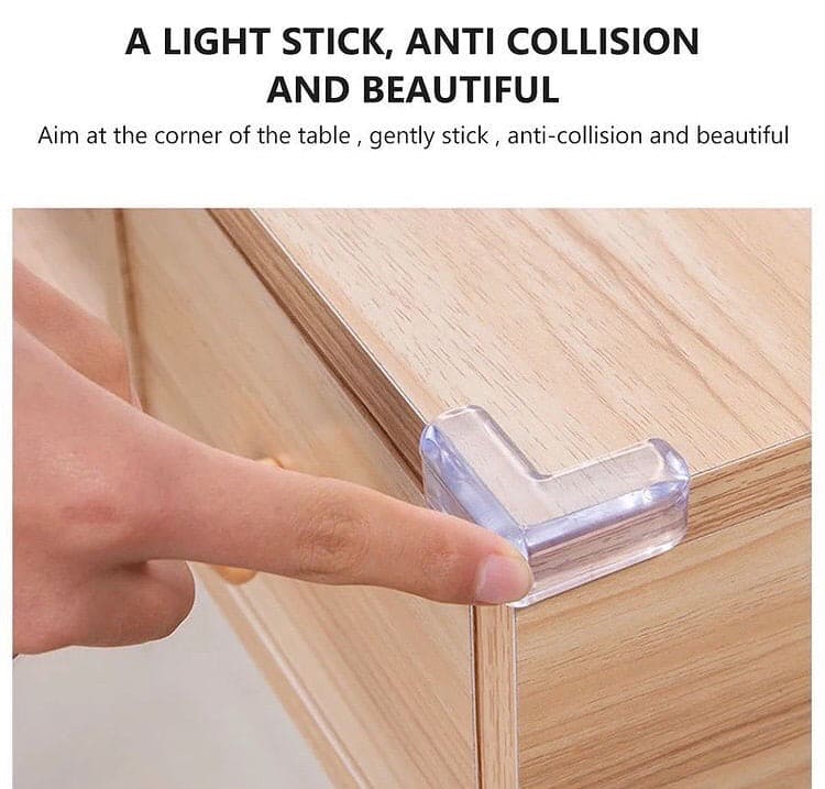 Set of 4 Baby Silicone Table Corner Protector, Furniture Edge Corner Protector