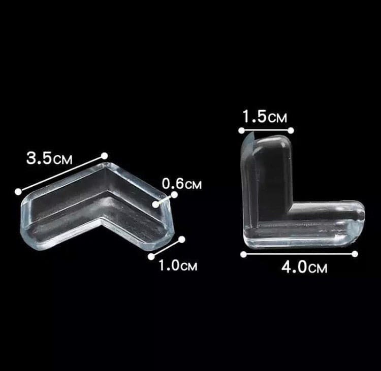 Set of 4 Baby Silicone Table Corner Protector, Furniture Edge Corner Protector
