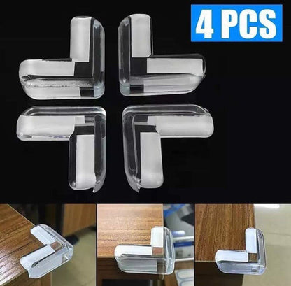 Set of 4 Baby Silicone Table Corner Protector, Furniture Edge Corner Protector