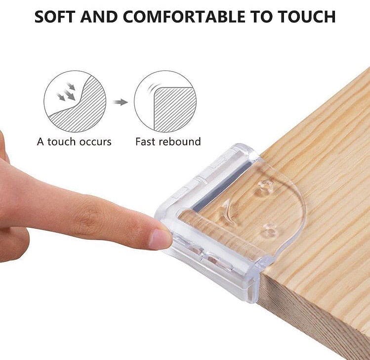 Set of 4 Baby Silicone Table Corner Protector, Furniture Edge Corner Protector