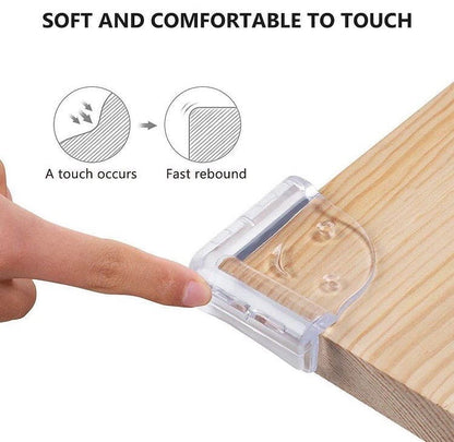 Set of 4 Baby Silicone Table Corner Protector, Furniture Edge Corner Protector