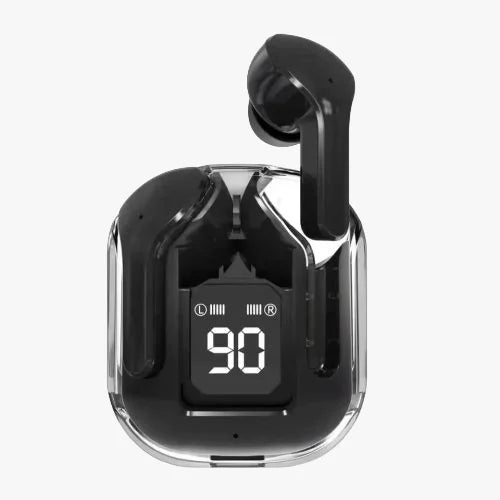 Air 31 Wireless Earbuds with Transparent Crystal Case,Type-C Charging (Random Color)