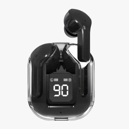 Air 31 Wireless Earbuds with Transparent Crystal Case,Type-C Charging (Random Color)